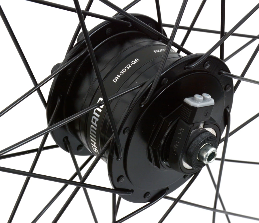 Shimano Custom Made 26" Shimano DH-3D32 Dynamo Dans Le Moyeu / Roue Avant Mavic XM 119 Disc – Image 3
