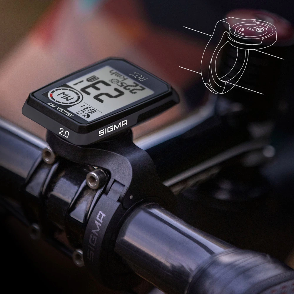 SIGMA ROX 2.0 Compteur Velo GPS Top Mount Set – Image 6