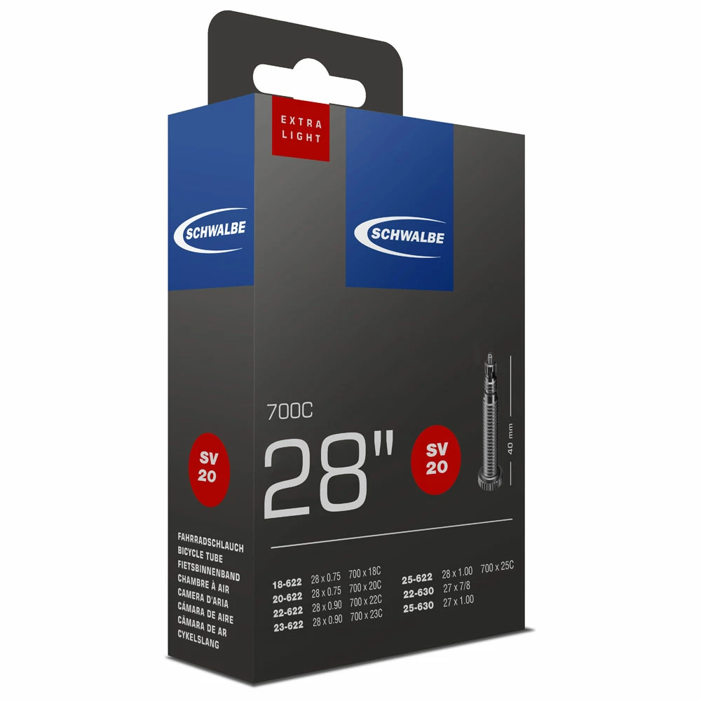 Schwalbe Chambre à Air SV 20 ExtraLight Pour 28