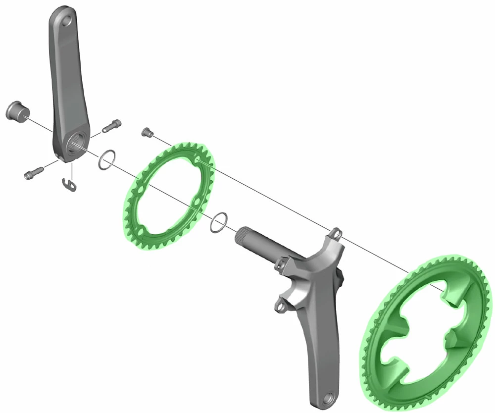 Shimano 105 Plateau Pour FC-R7100 50/34 Dents – Image 4