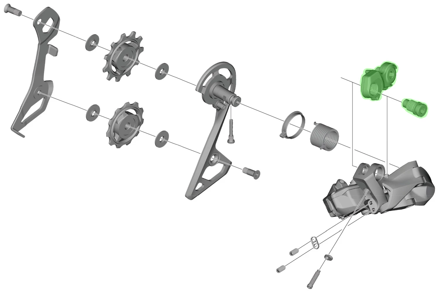 Shimano Unité D'axe Pour Support De Dérailleur RD-R8050 – Image 2