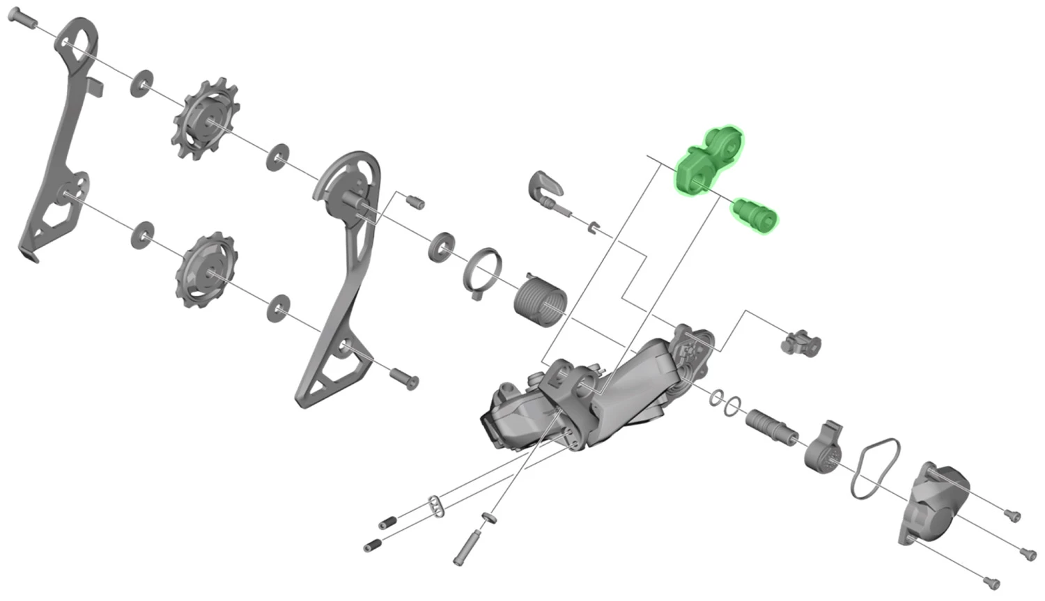Shimano Unité D'axe Pour Support De Dérailleur RD-RX805 – Image 2