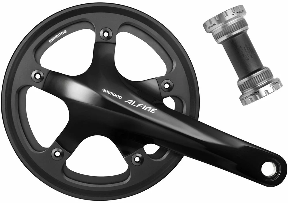 Shimano Manivelle ALFINE FC-S501 Avec Double Anneau De Protection De La Chaîne