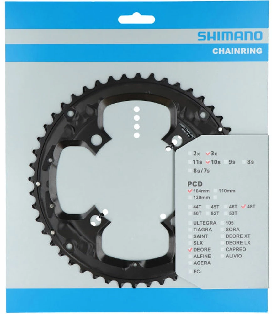 Shimano FC-T6010 Plateau 48T Pour Garde-Chaîne – Image 2