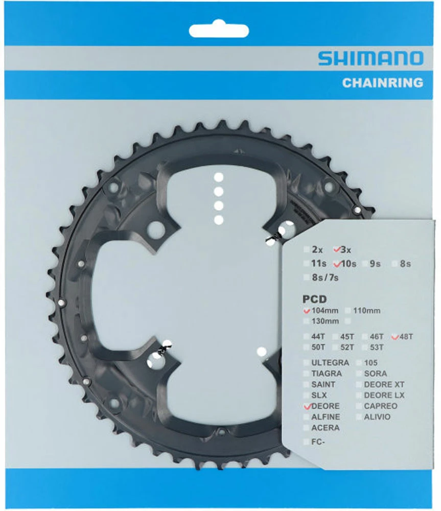 Shimano FC-T6010 Plateau 48T Pour Garde-Chaîne – Image 3