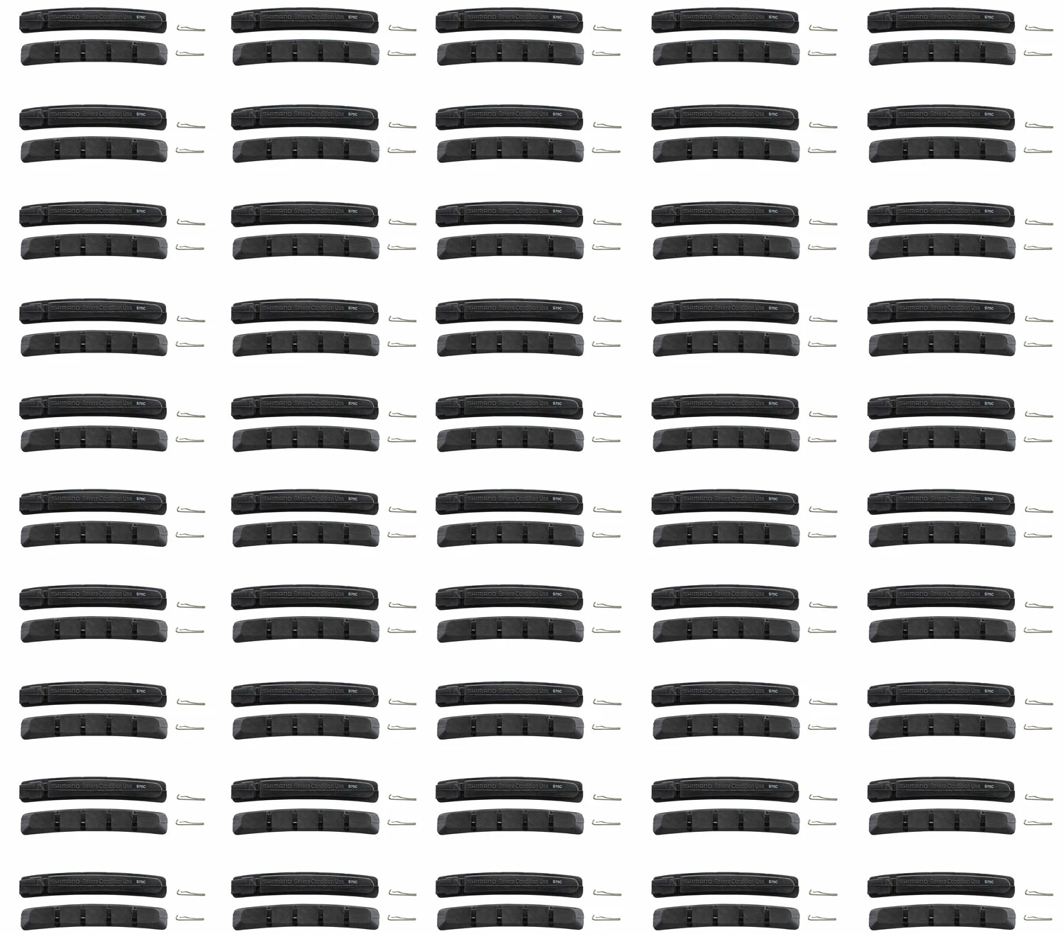 Shimano S70C Plaquettes De Frein Pour Patins De Frein à Cartouche (emballage De 50 Pièces Pour L'atelier) – Image 2