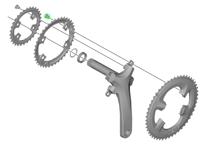 Shimano Vis De Plateau SORA Pour FC-R3030 (4 Pièces) – Image 2