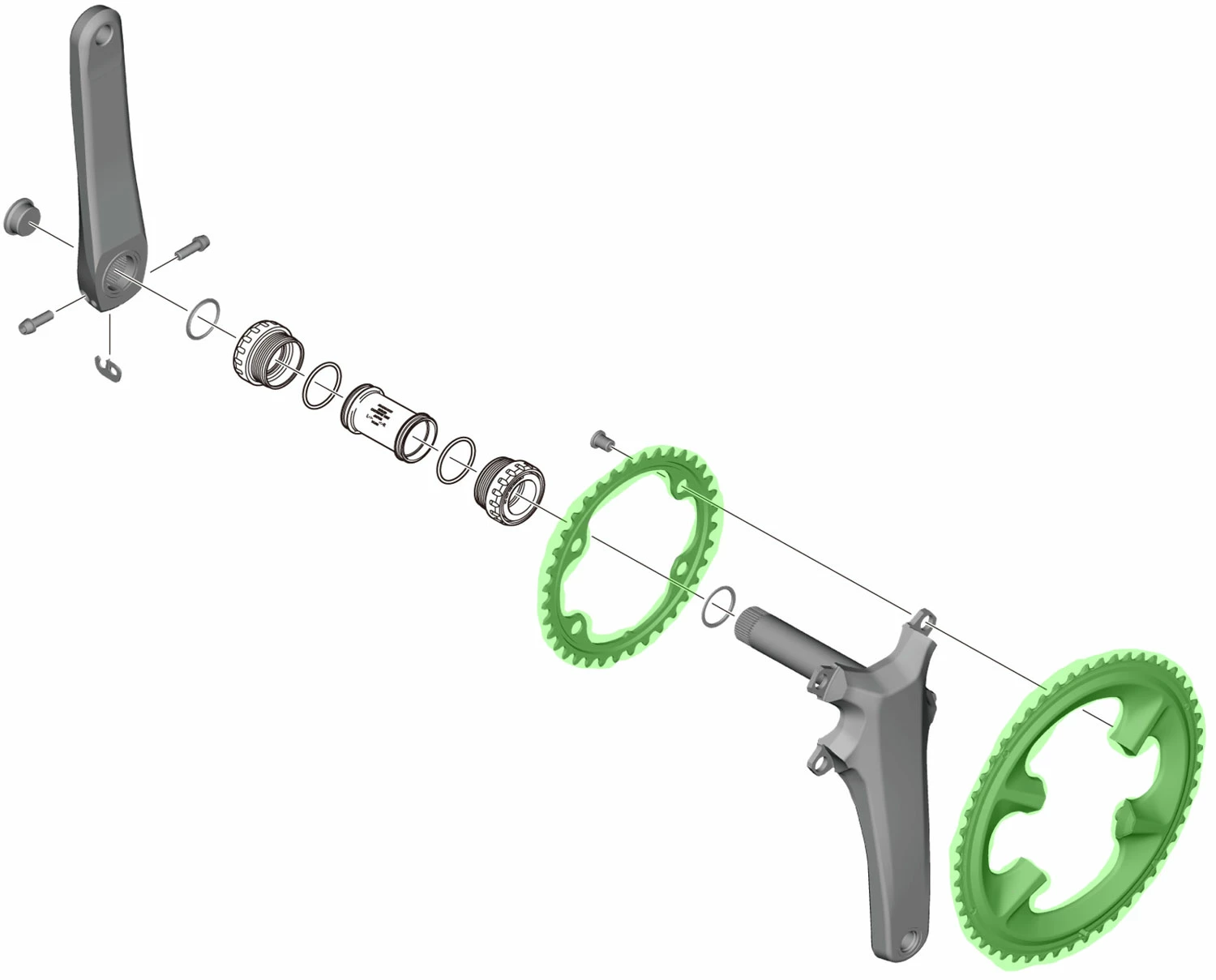 Shimano Plateau ULTEGRA Pour FC-R8100 50/34 Dents – Image 4