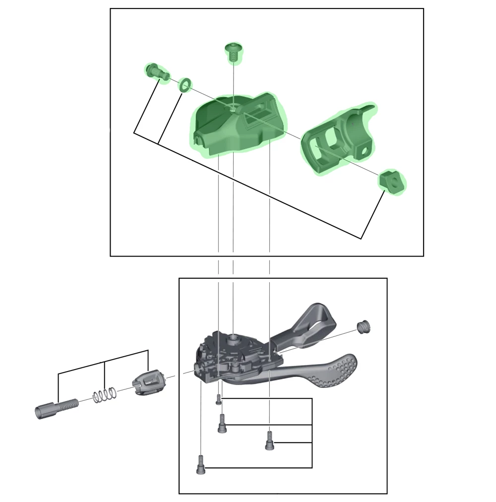 Shimano Couverture De Boîtier Pour SL-M8000 I-Spec II Droite – Image 2