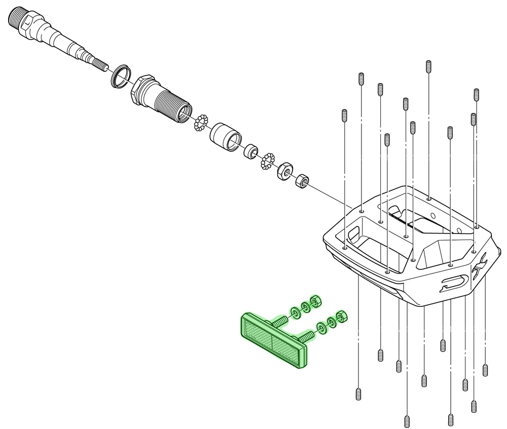 Shimano Set Réflecteurs Pour PD-M324/M323/MX30 – Image 2