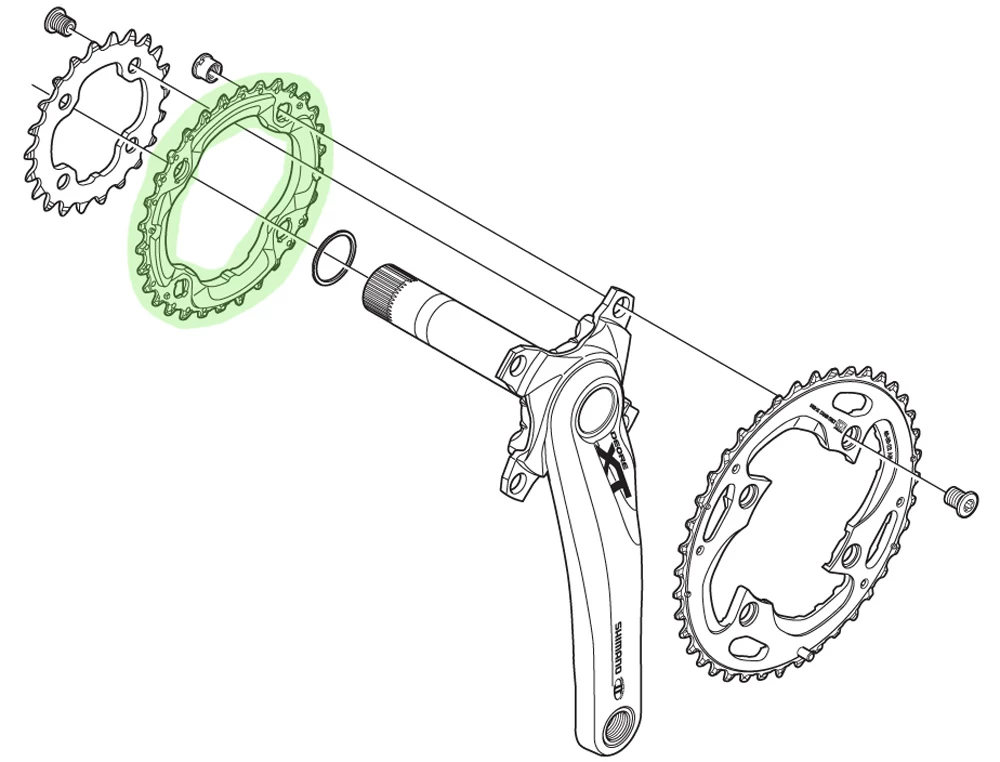 Shimano Plateau XT Pour FC-M782 30T (AN) – Image 2