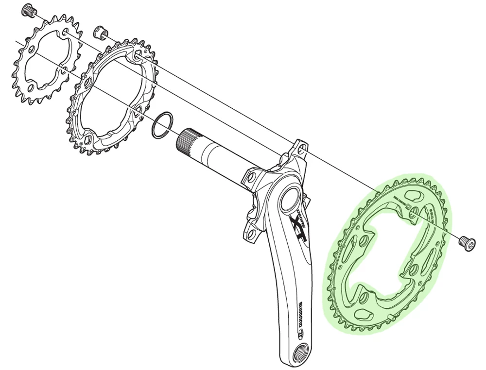 Shimano Plateau XT Pour FC-M782 40T (AN) – Image 2