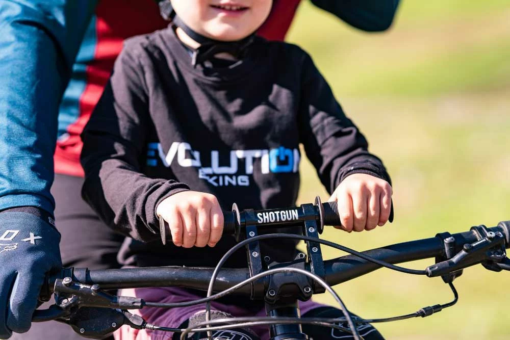 Kids Ride Shotgun Guidon MTB Pour Siège Enfant De Vélo – Image 3