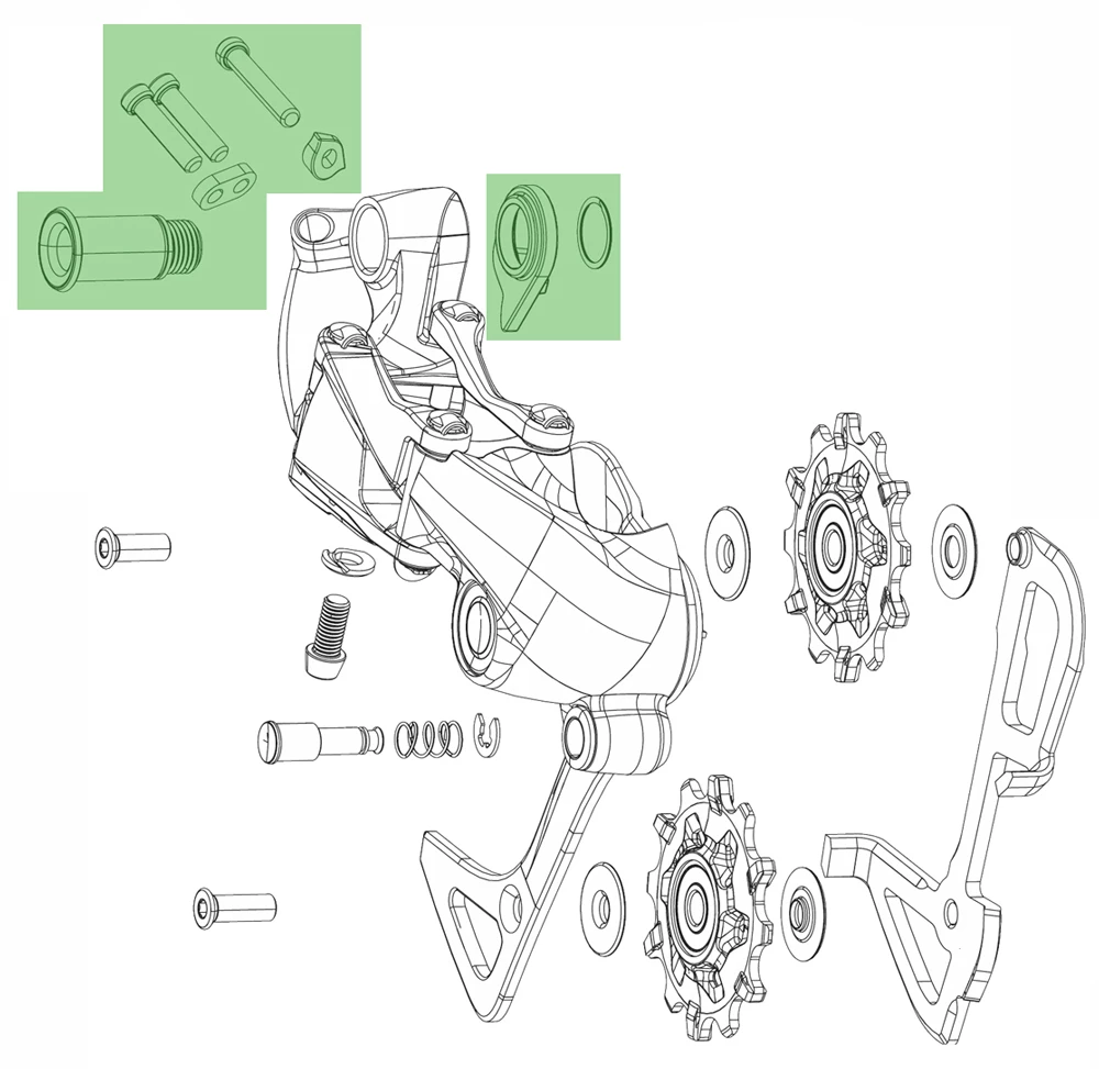 SRAM Kit De Fixation Du Dérailleur GX Eagle – Image 2