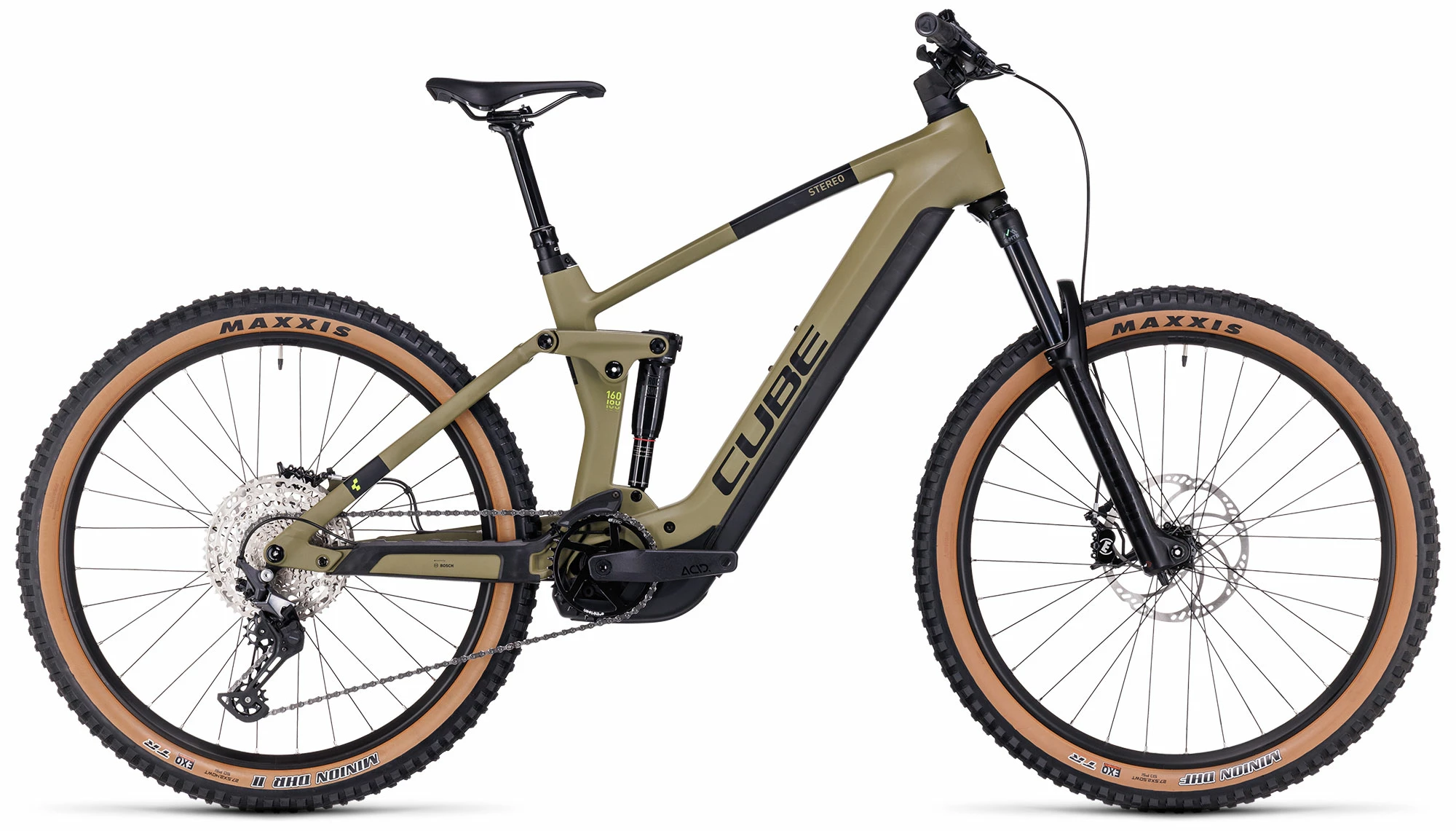 Cube Stereo Hybrid 160 HPC Race 750 27.5 Olive´n´green