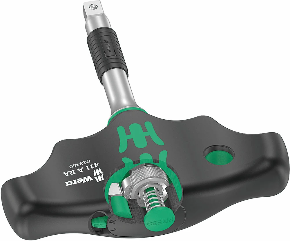 Wera 411 A RA Tournevis Adaptateur à Manche En T Avec Fonction Cliquet, 1/4" – Image 2