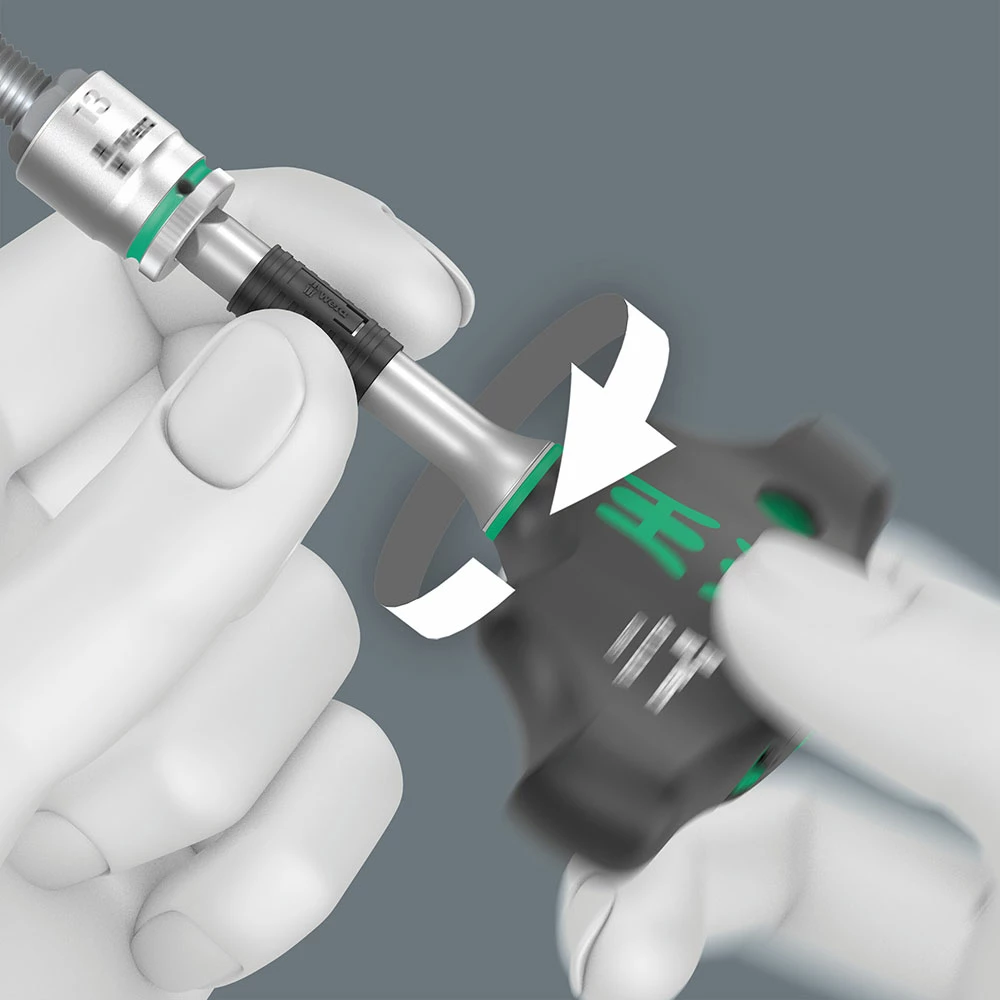 Wera 411 A RA Tournevis Adaptateur à Manche En T Avec Fonction Cliquet, 1/4" – Image 3