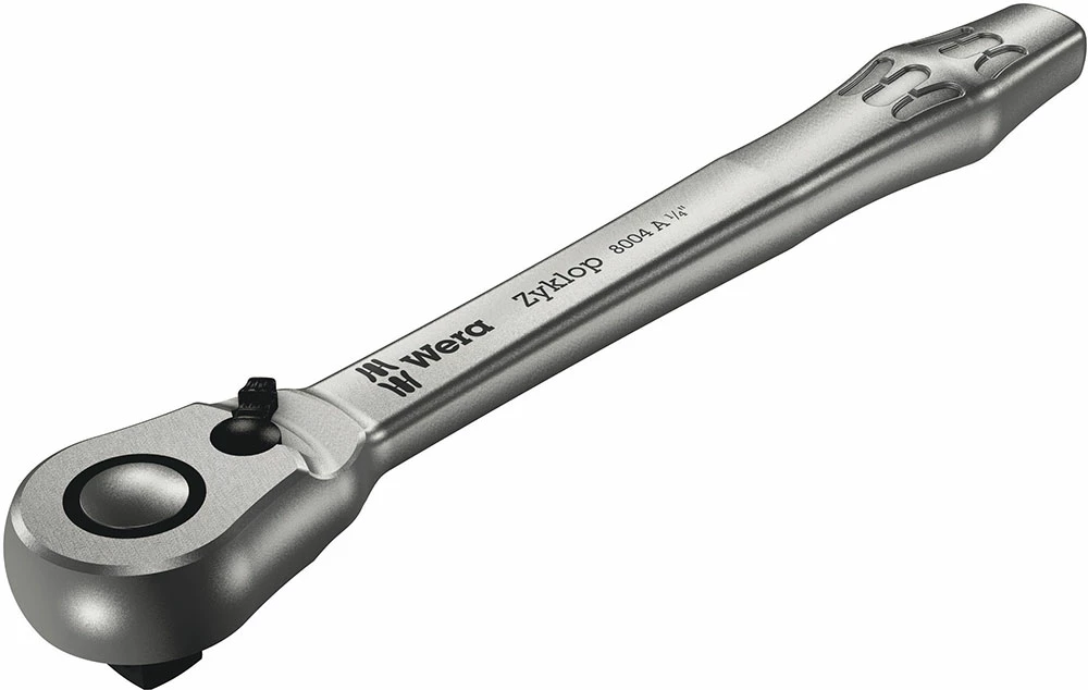 Wera 8004 A Cliquet Zyklop Metal Avec Levier D'inversion, à Carré 1/4" – Image 2