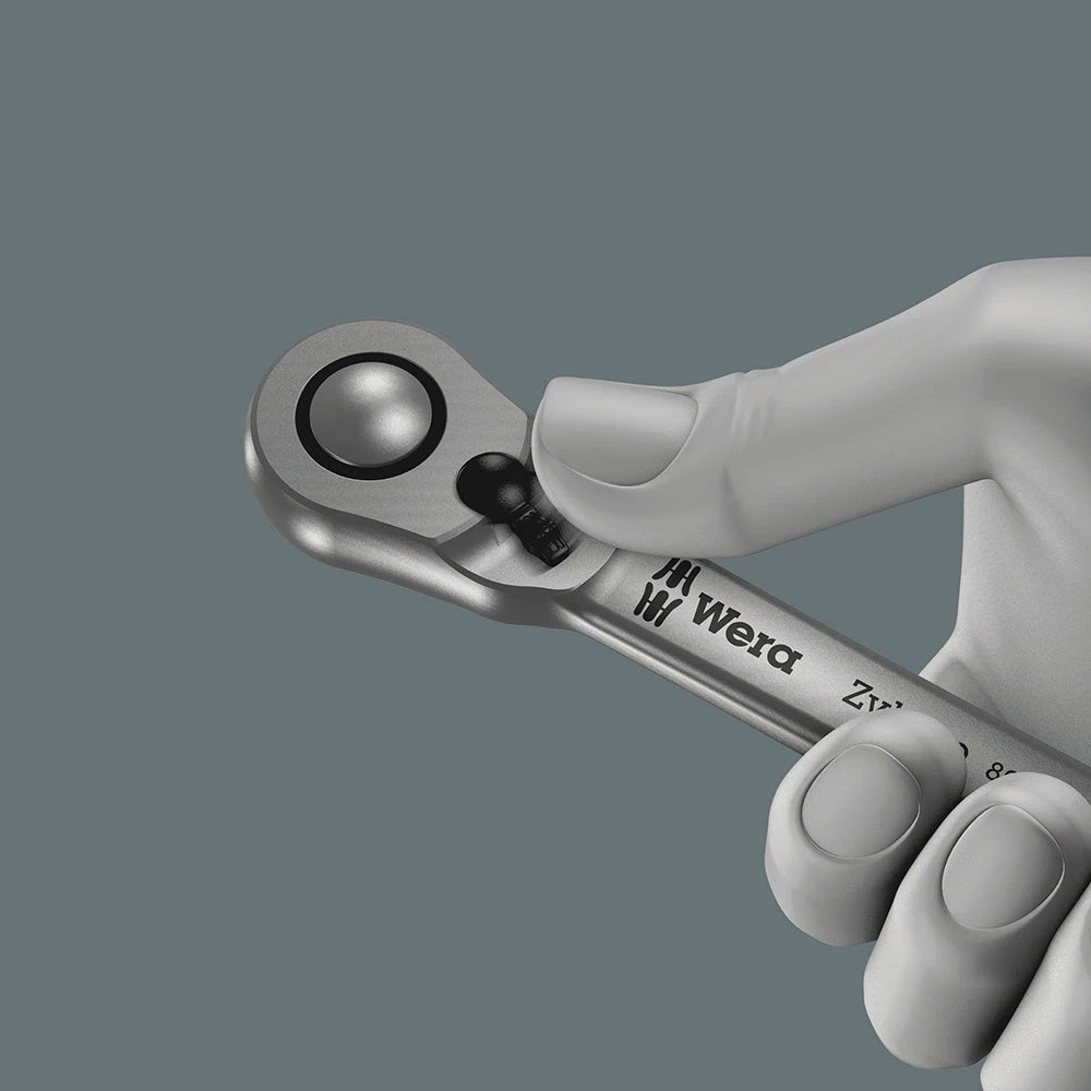 Wera 8004 C Cliquet Zyklop Metal Avec Levier D'inversion, à Carré 1/2" – Image 4