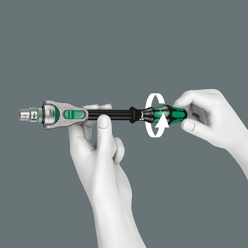 Wera 8100 SB 2 Jeu Cliquet Zyklop Speed à Carré 3/8" Métrique – Image 4