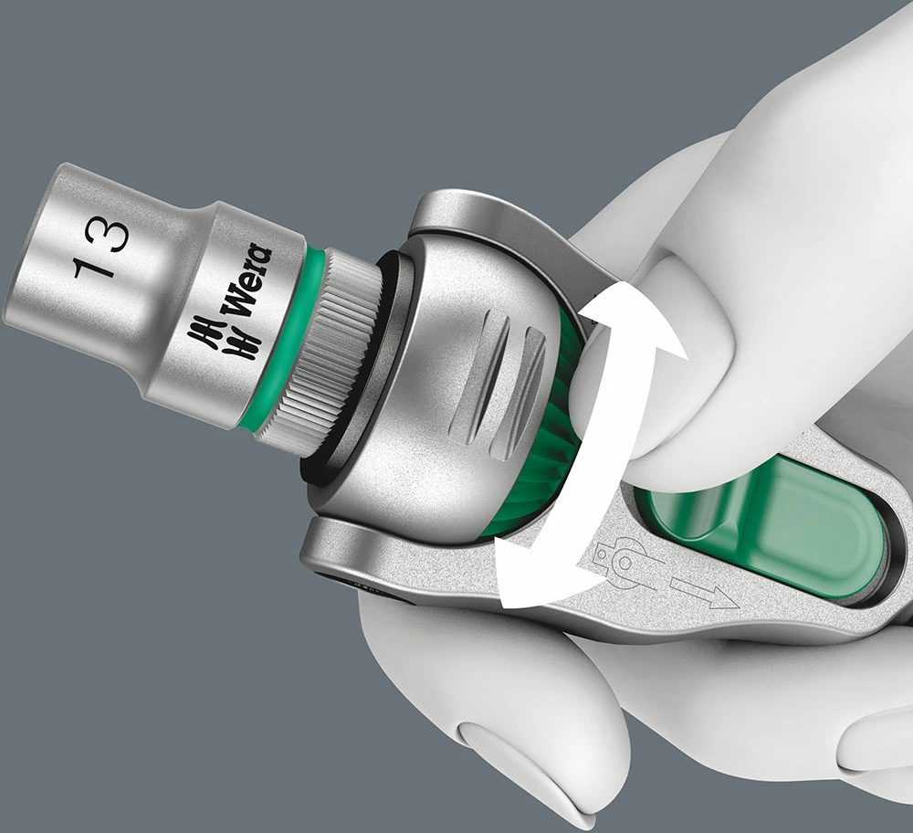 Wera 8100 SB 2 Jeu Cliquet Zyklop Speed à Carré 3/8" Métrique – Image 5