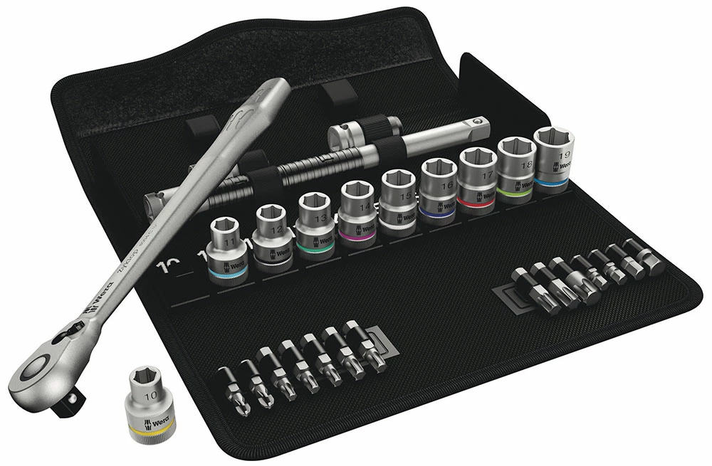 Wera 8100 SC 8 Jeu Cliquet Zyklop Metal (1/2")