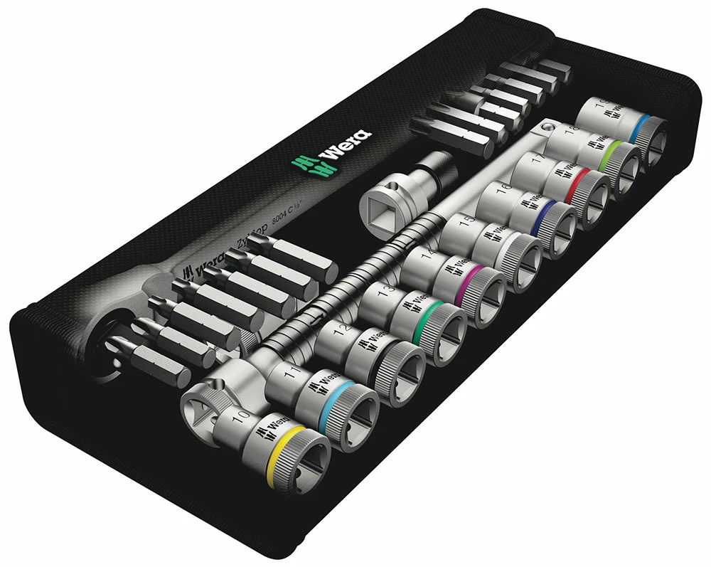 Wera 8100 SC 8 Jeu Cliquet Zyklop Metal (1/2") – Image 2