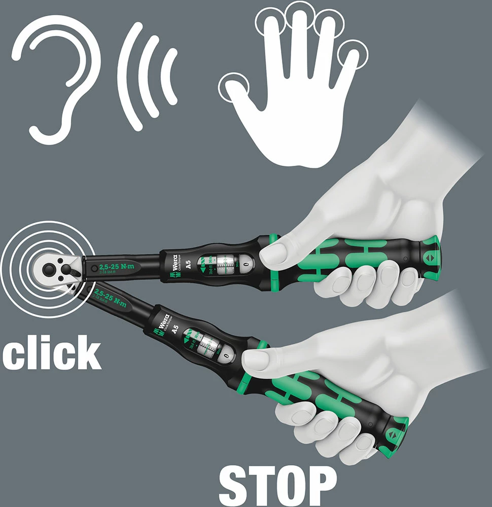 Wera Clé Dynamométrique à Cliquet Click-Torque C 1 (10-50Nm) – Image 5