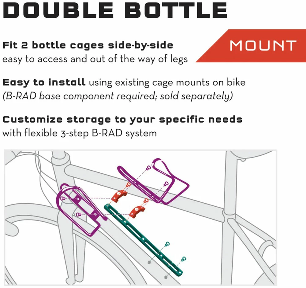 Wolf Tooth Components B-RAD Double Bottle Adapter – Image 2