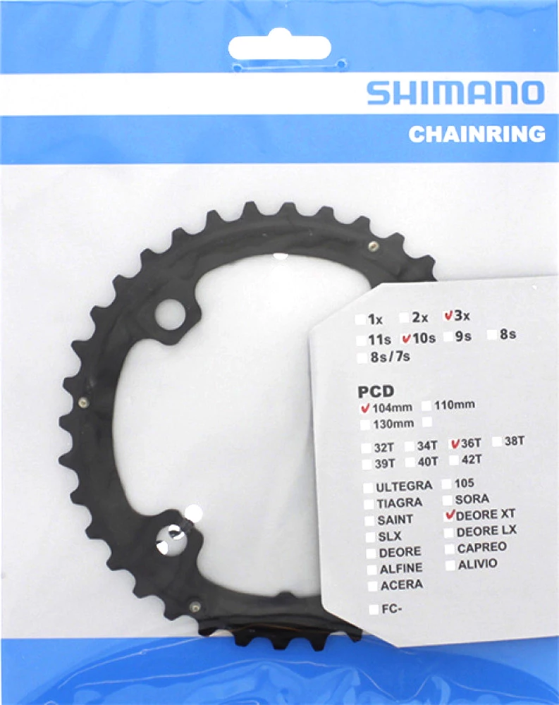 Shimano Plateau XT Pour FC-T780/T781/FC-M670 36T (AL) – Image 3