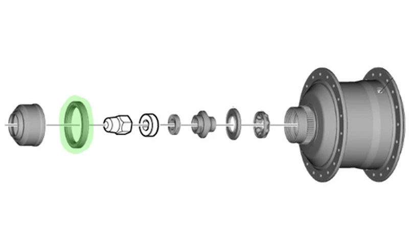 Shimano Bague D'espacement Center-Lock Pour Moyeux De Transmission ALFINE – Image 3