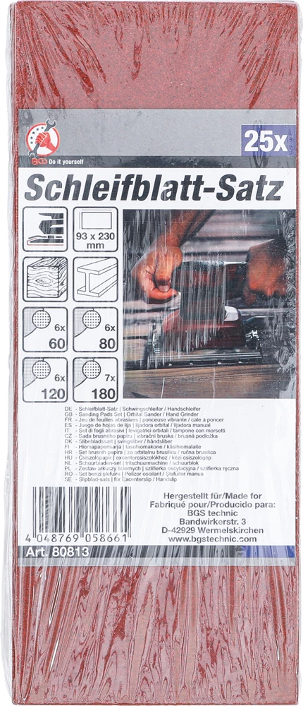 BGS Technic Jeu De Papier Abrasif 25 Pièces – Image 3