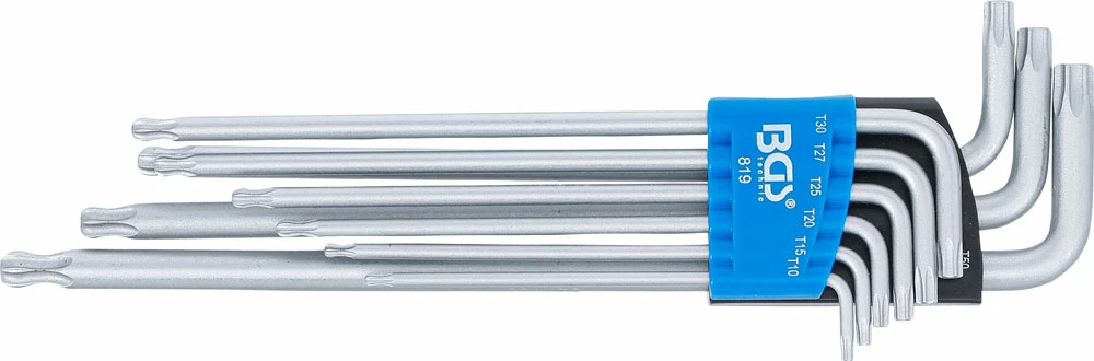 BGS Technic Jeu De Clés Mâles Coudées Extra-longues Pour Torx 9 Pièces – Image 2