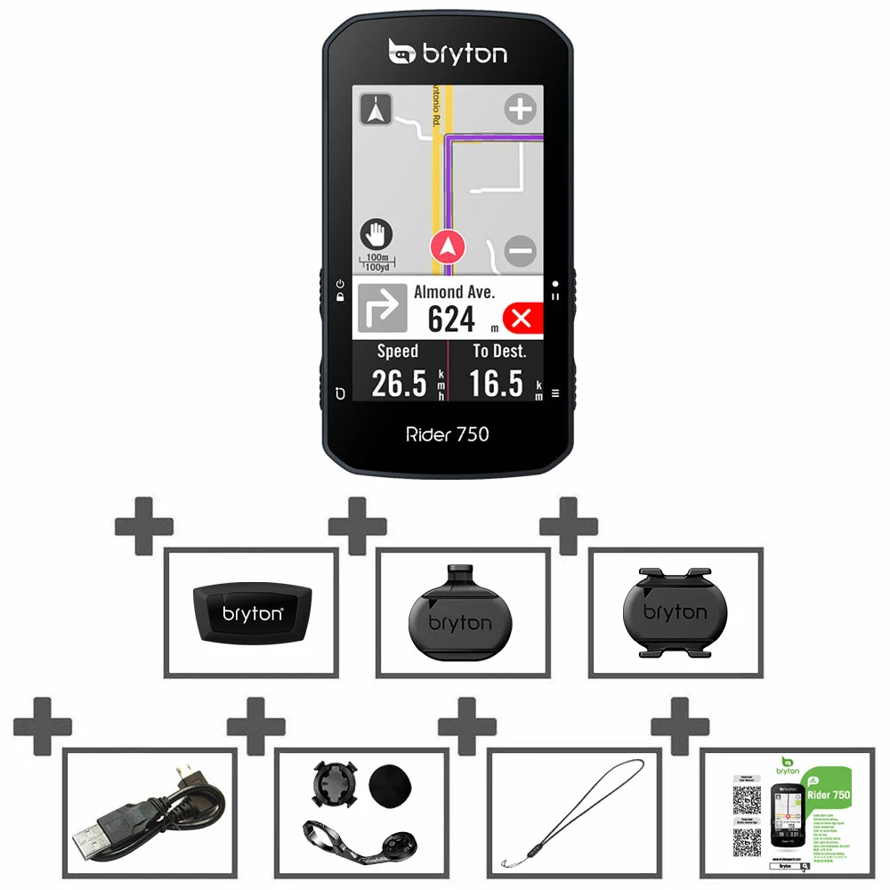 BRYTON Rider 750 T Bundle - Compteur De Vélo GPS