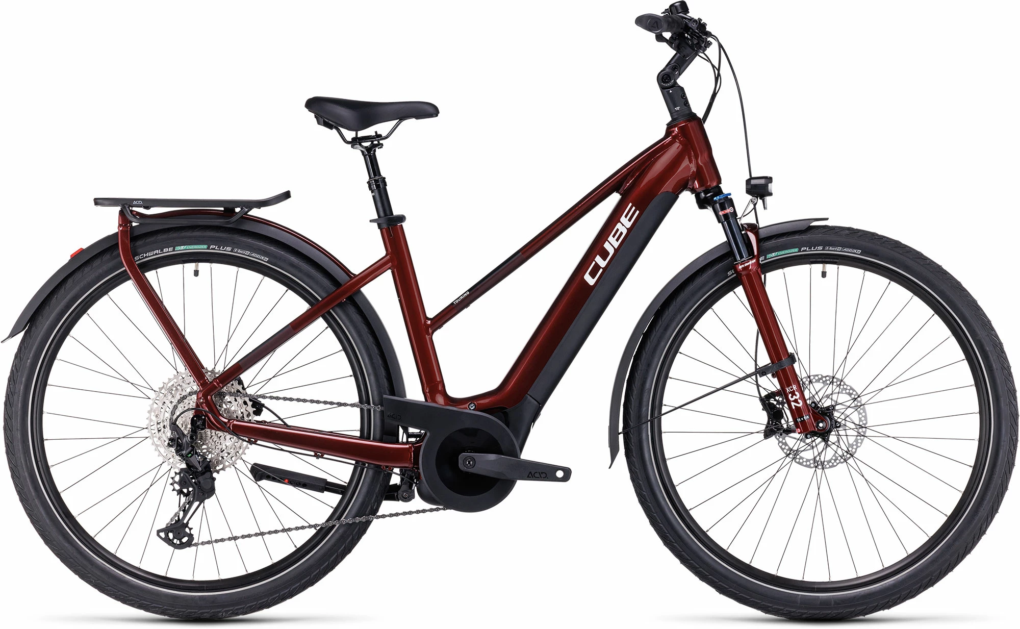 Cube Touring Hybrid EXC 500 Lady Red'n'white