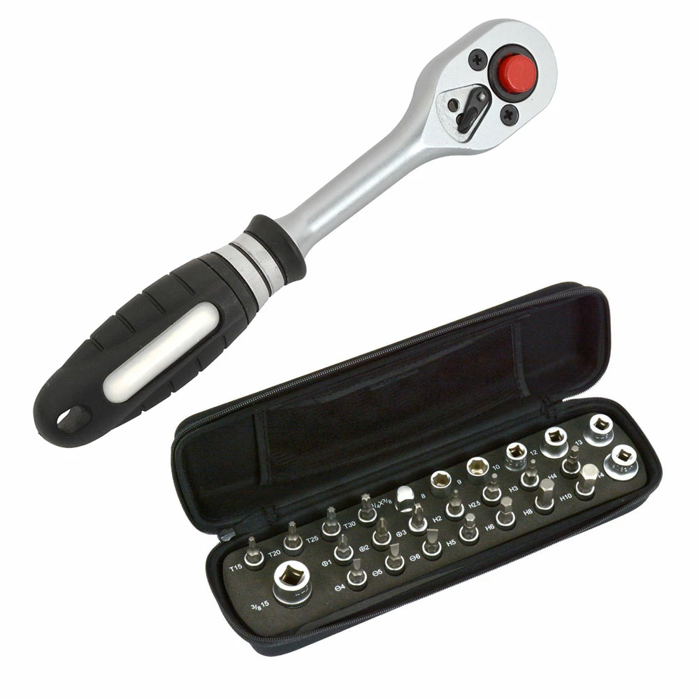 Radon Jeu De Clés à Cliquet Comp 1/4" Avec Embouts