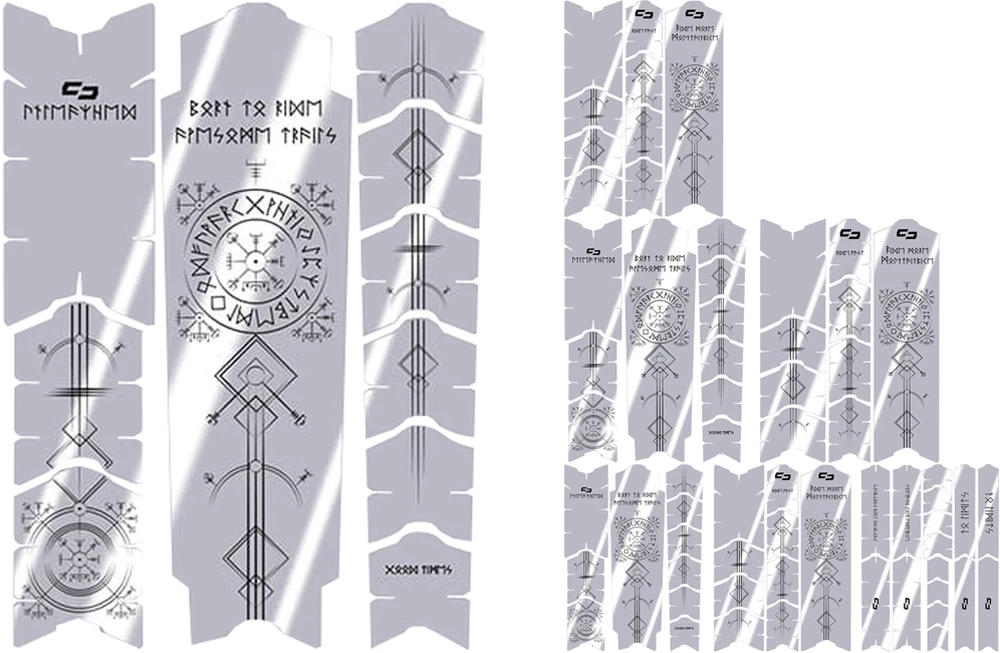 Unleazhed Unscratch Frame Film De Protection Pour Cadre - Runes Of Shred Black Glossy